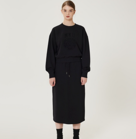 韓國 Markm Women's M Logo Sweat Skirt【MA290】