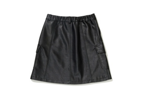 韓國 Markm Women's Vegan Leather Mini Skirt【MA291】