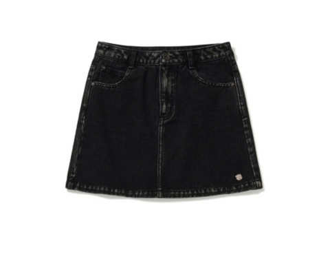韓國 Markm Women's Black Denim Mini Skirt【MA292】