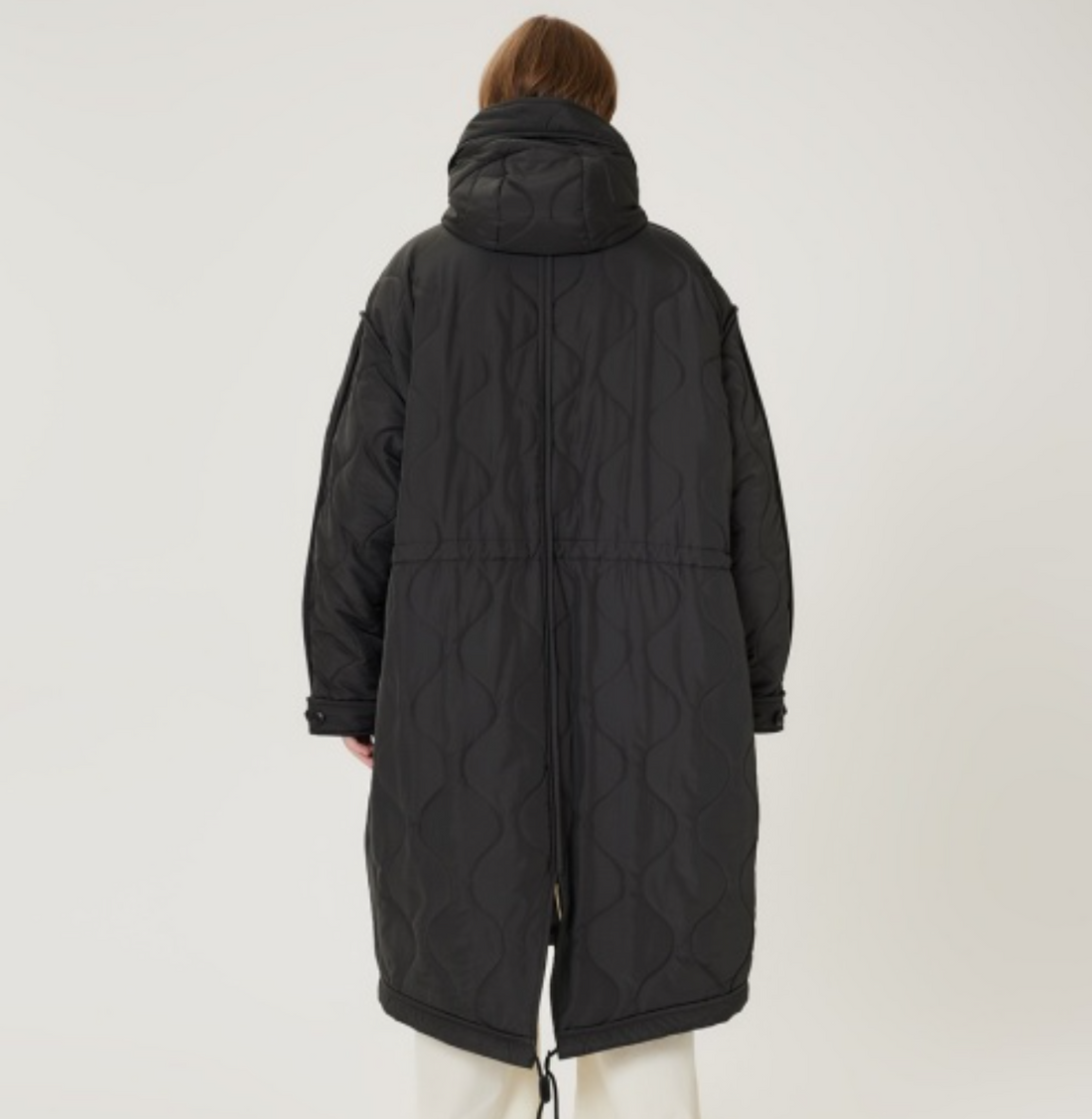 韓國 Markm Loose-fit Hooded Quilted Long Padded Jumper【MA295】