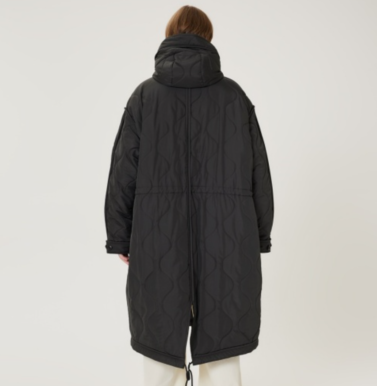 韓國 Markm Loose-fit Hooded Quilted Long Padded Jumper【MA295】