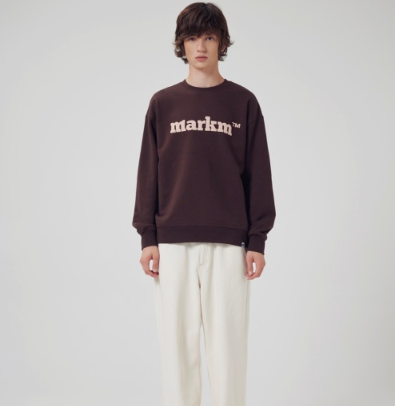 韓國 Markm Basic Logo Crewneck Sweatshirt【MA299】