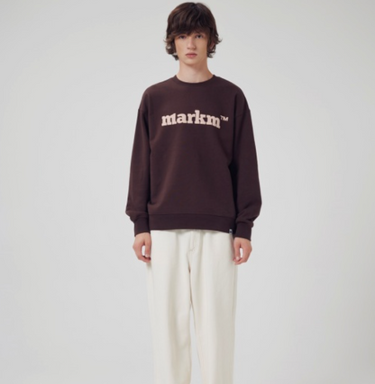 韓國 Markm Basic Logo Crewneck Sweatshirt【MA299】