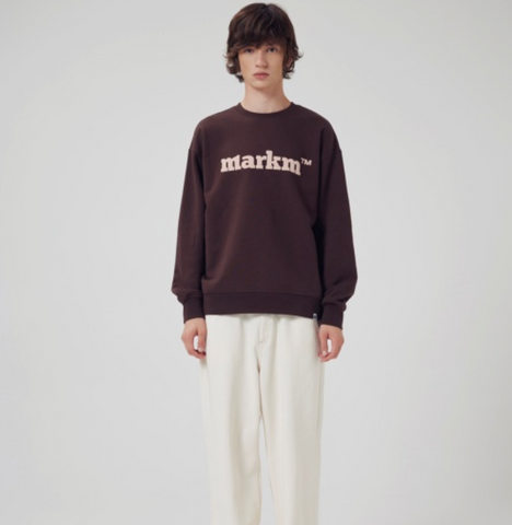 韓國 Markm Basic Logo Crewneck Sweatshirt【MA299】