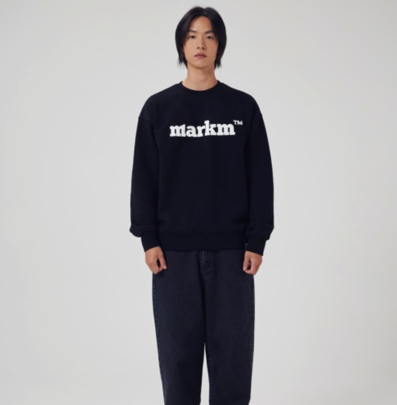韓國 Markm Basic Logo Crewneck Sweatshirt【MA299】