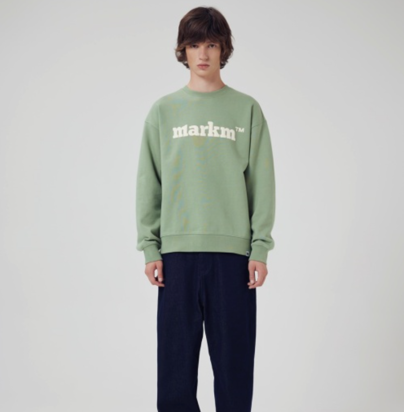 韓國 Markm Basic Logo Crewneck Sweatshirt【MA299】
