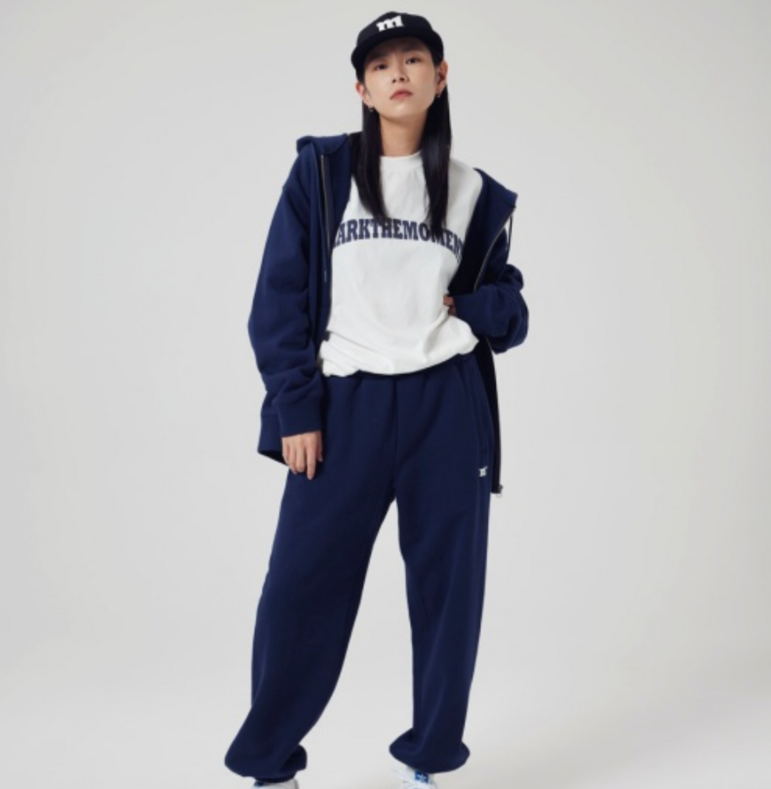 韓國 Markm Basic Logo Hooded Zip-Up【MA300】