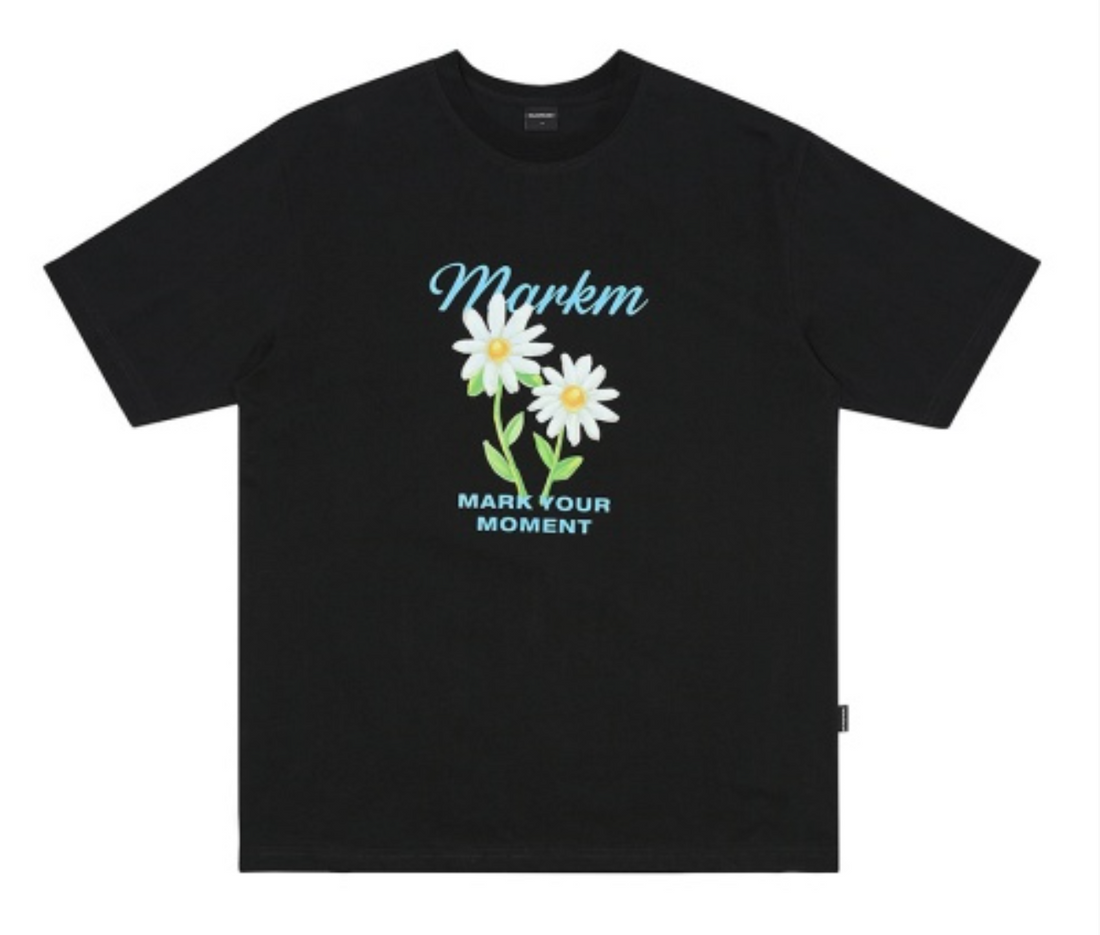 韓國 Markm Flower Graphic T-Shirt【MA306】