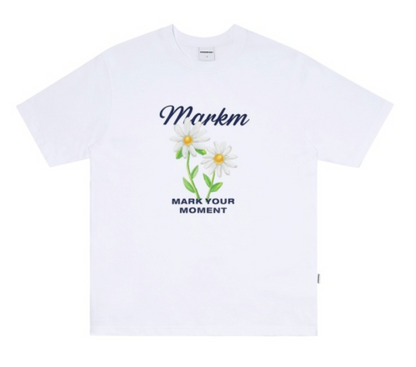 韓國 Markm Flower Graphic T-Shirt【MA306】