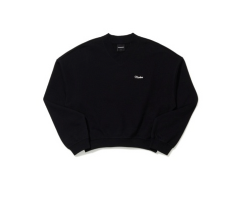 韓國 Markm Women's V-Neck Crop Sweatshirt【MA311】