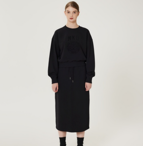 韓國 Markm Women's M Logo Crop Sweatshirt【MA312】