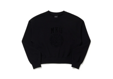 韓國 Markm Women's M Logo Crop Sweatshirt【MA312】