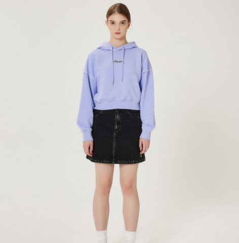 韓國 Markm Women's Stitched Crop Hoodie【MA315】