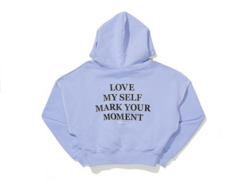 韓國 Markm Women's Stitched Crop Hoodie【MA315】