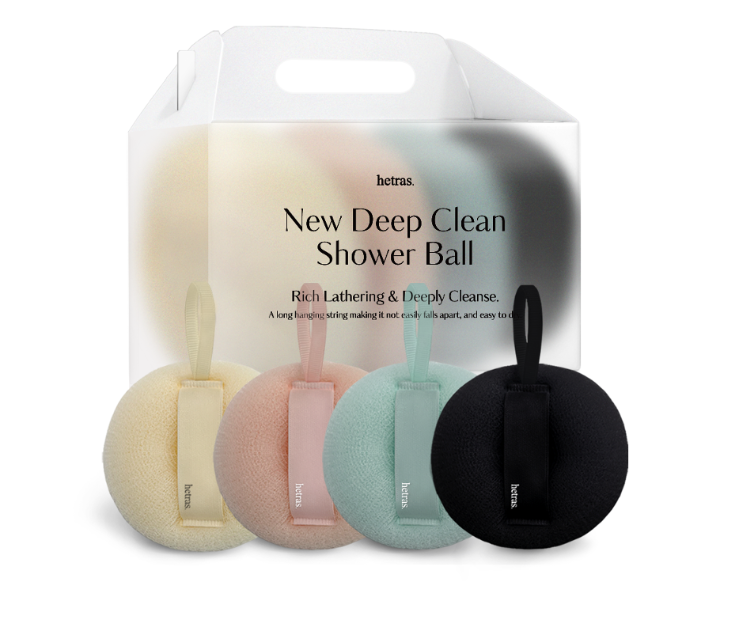 Hetras New Deep Clean Shower Ball 4ea【SM087】- 第三團