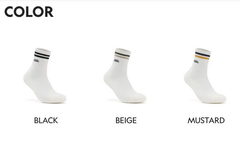 韓國 National Geographic Striped Quarter Socks (1 Pair)【NG040】