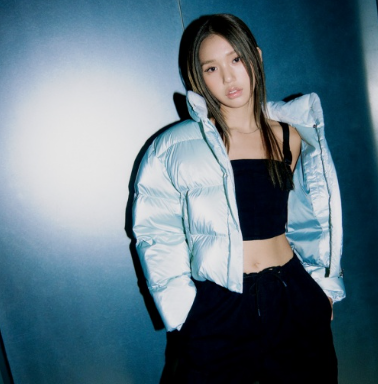 韓國 Markm Women's High-Gloss Crop Puffer Duck Down Jumper【MA330】