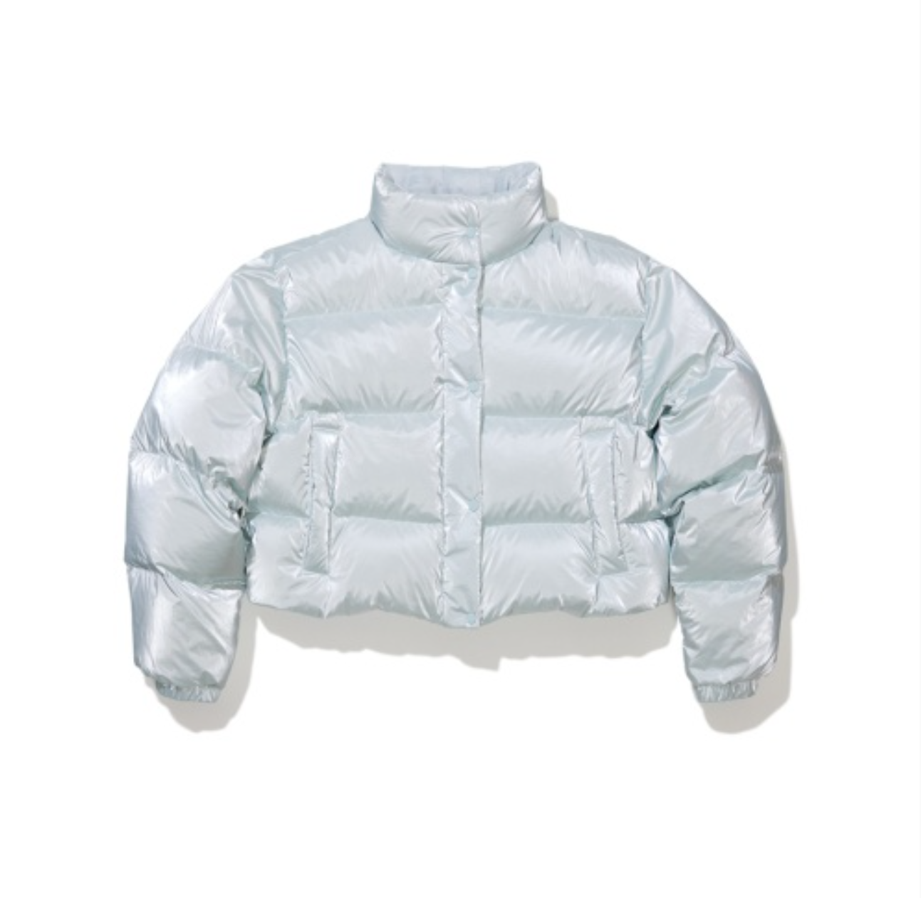 韓國 Markm Women's High-Gloss Crop Puffer Duck Down Jumper【MA330】