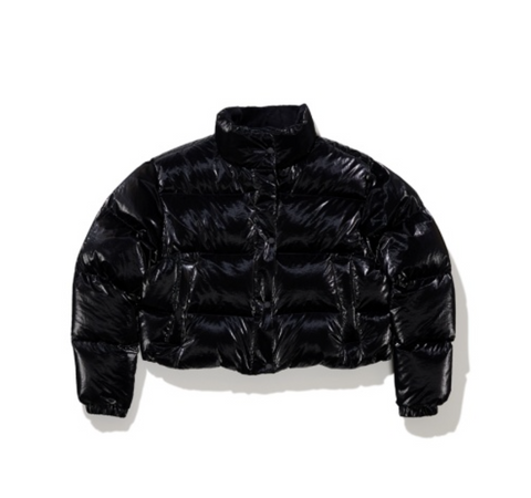 韓國 Markm Women's High-Gloss Crop Puffer Duck Down Jumper【MA330】