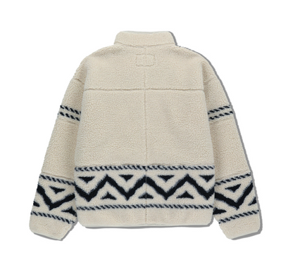 韓國 Marithe Francois Girbaud ETHNIC PATTERN FLEECE JACKET【MF736】