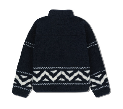 韓國 Marithe Francois Girbaud ETHNIC PATTERN FLEECE JACKET【MF736】