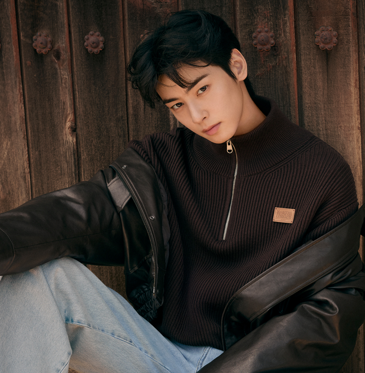 韓國 Marithe Francois Girbaud HALF NECK ZIPUP KNIT【MF737】