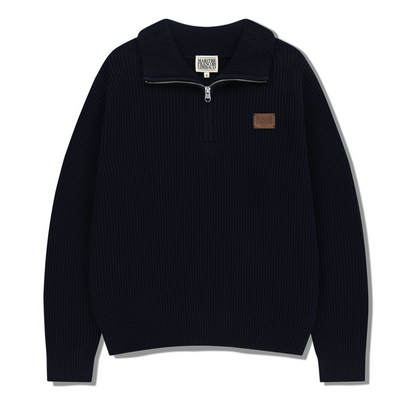 韓國 Marithe Francois Girbaud HALF NECK ZIPUP KNIT【MF737】