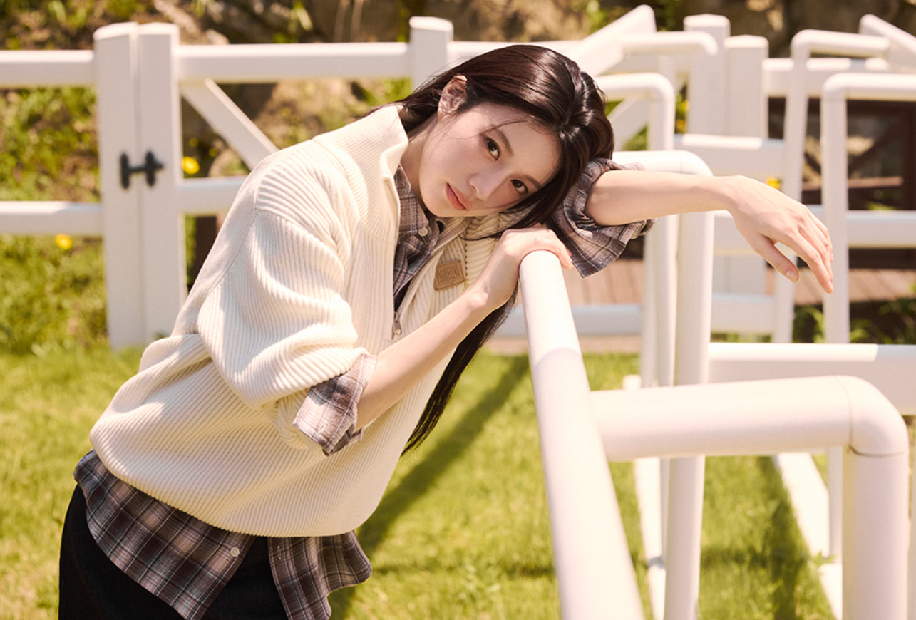 韓國 Marithe Francois Girbaud HALF NECK ZIPUP KNIT【MF737】