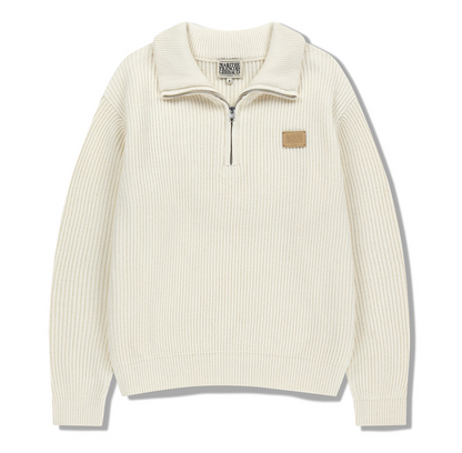 韓國 Marithe Francois Girbaud HALF NECK ZIPUP KNIT【MF737】