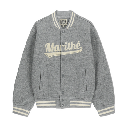 韓國 Marithe Francois Girbaud WOOL VARSITY JACKET【MF738】