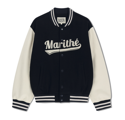 韓國 Marithe Francois Girbaud WOOL VARSITY JACKET【MF738】