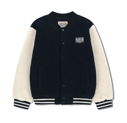 韓國 Marithe Francois Girbaud FLEECE VARSITY JACKET【MF740】