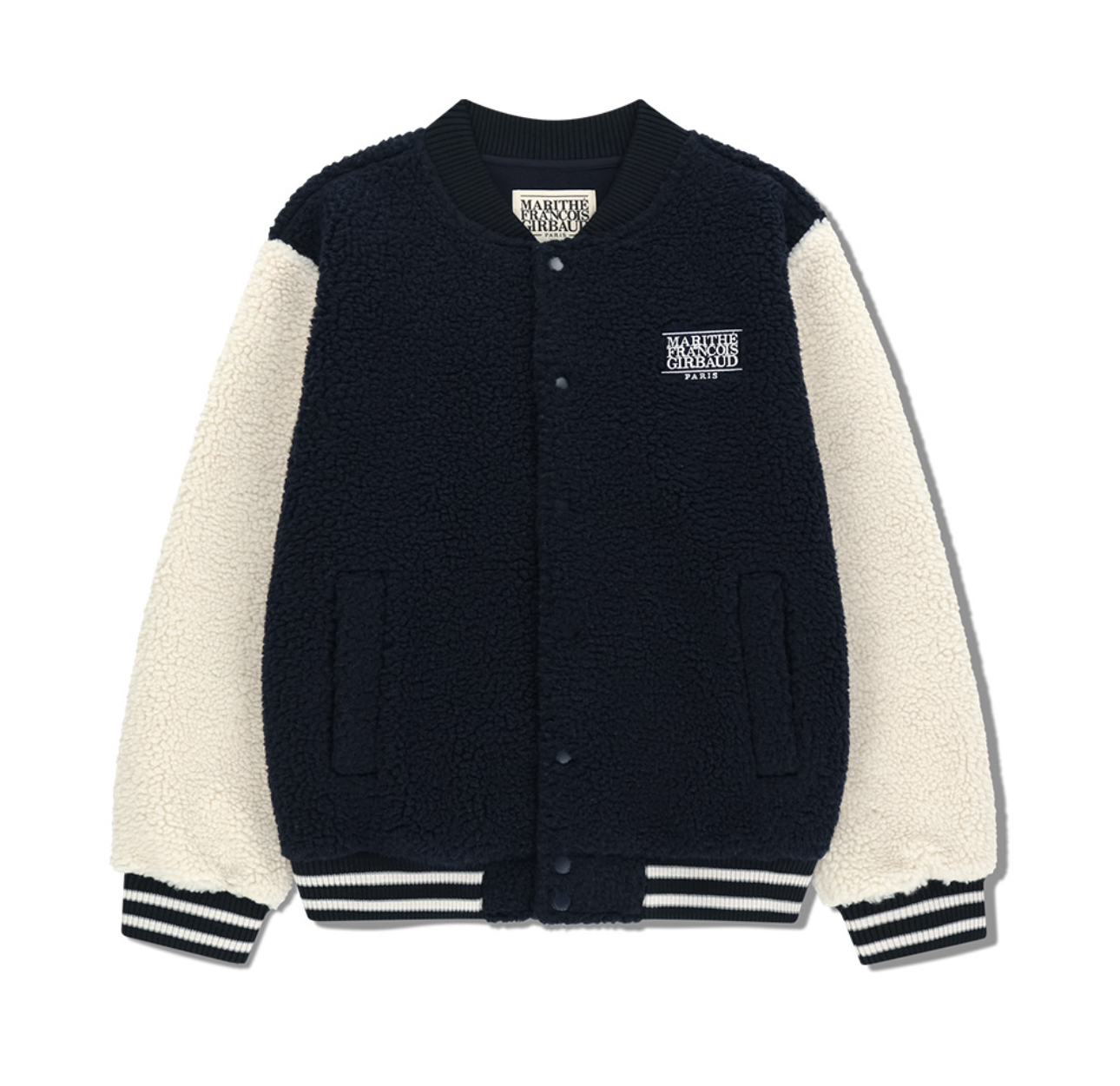 韓國 Marithe Francois Girbaud FLEECE VARSITY JACKET【MF740】