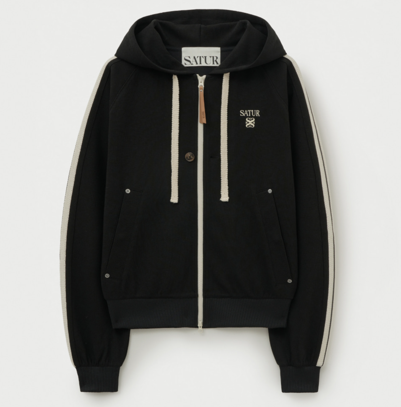 韓國 Satur Lawton Loose Fit Hooded Zip-Up【SR129】