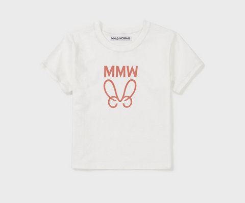 韓國 Mmlg ZIGZAG STITCH HF-T-Shirt【ML017】