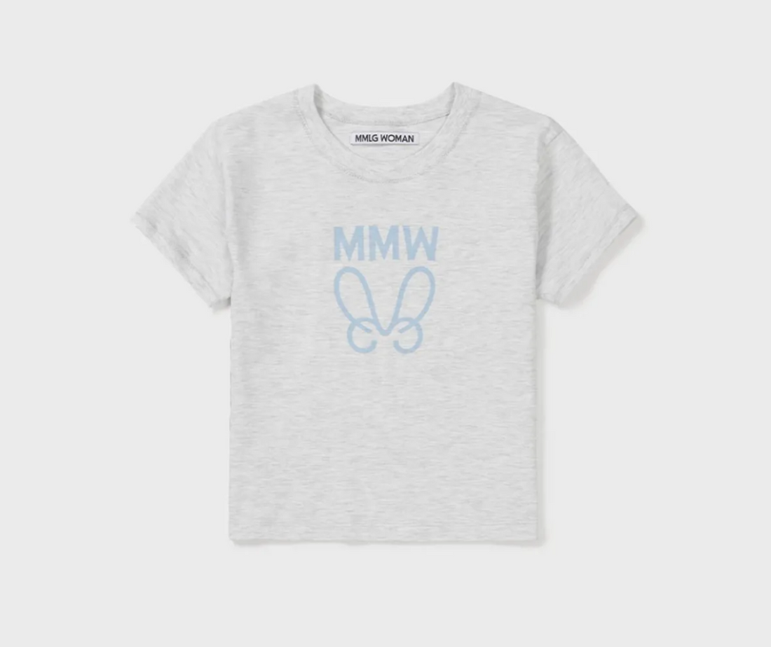 韓國 Mmlg ZIGZAG STITCH HF-T-Shirt【ML017】