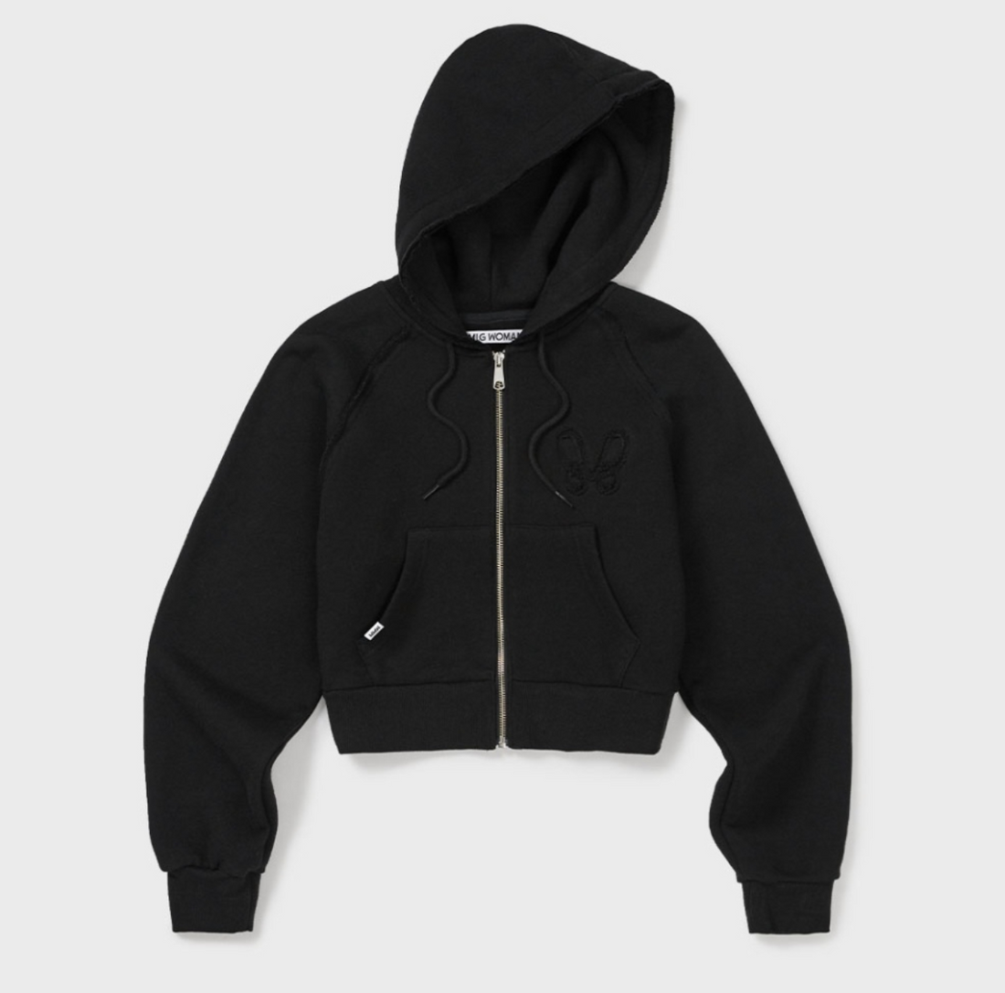 韓國 Mmlg CROP HOOD ZIPUP【ML025】