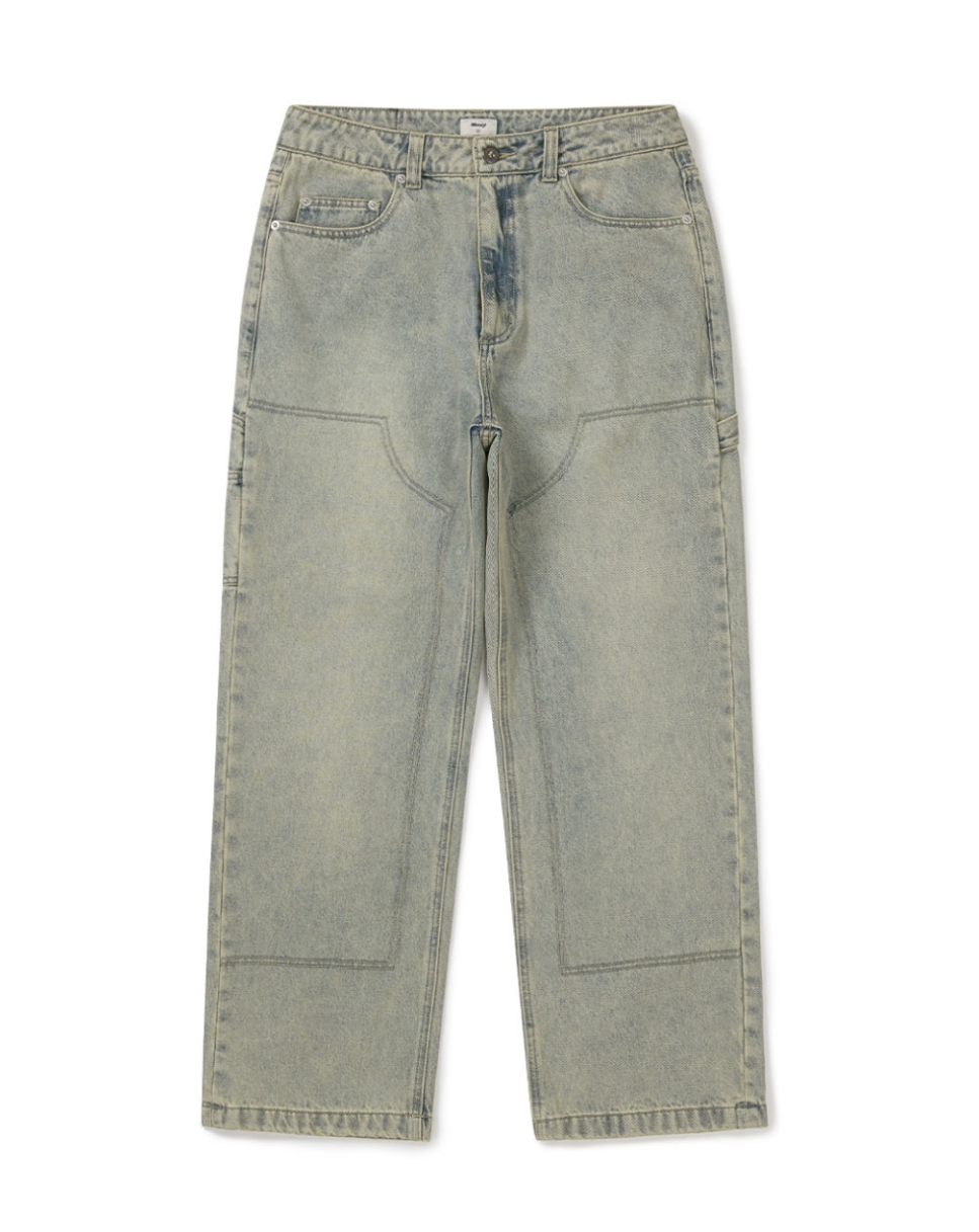 韓國 Mmlg WASHED CARPENTER REGULAR DENIM PANTS【ML071】