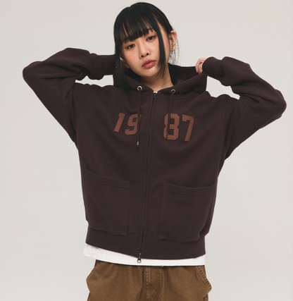 韓國 Mmlg CHECK PATTERN HOOD ZIPUP【ML084】