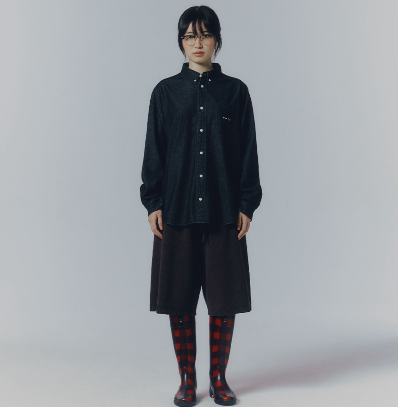 韓國 Mmlg LABLE M DENIM SHIRTS【ML096】