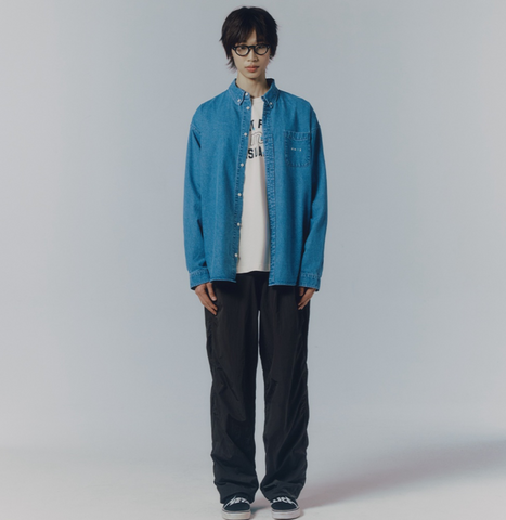 韓國 Mmlg LABLE M DENIM SHIRTS【ML096】