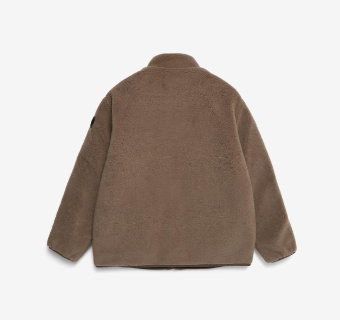 【現貨】韓國 National Geographic Unisex Malay Mac Round Reversible Fleece Zip-Up【NG047】