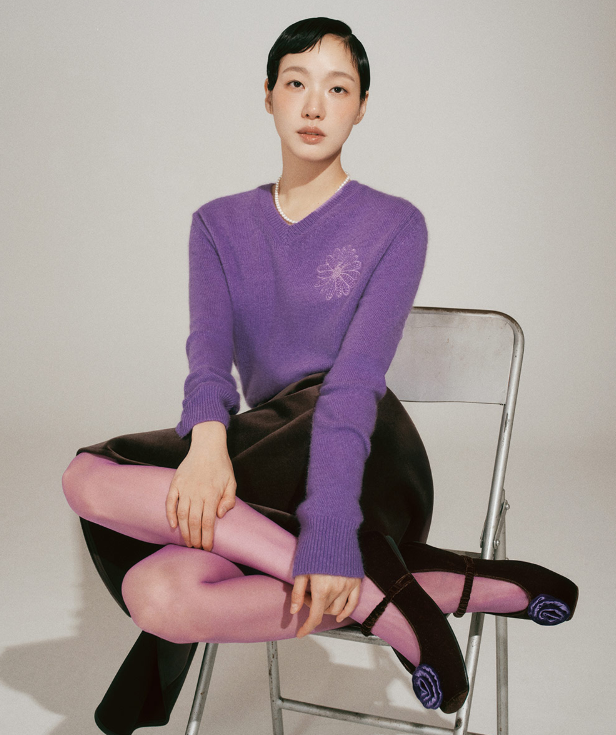 韓國 Mardi Mercredi Raccoon Blended V Neck【MM166】