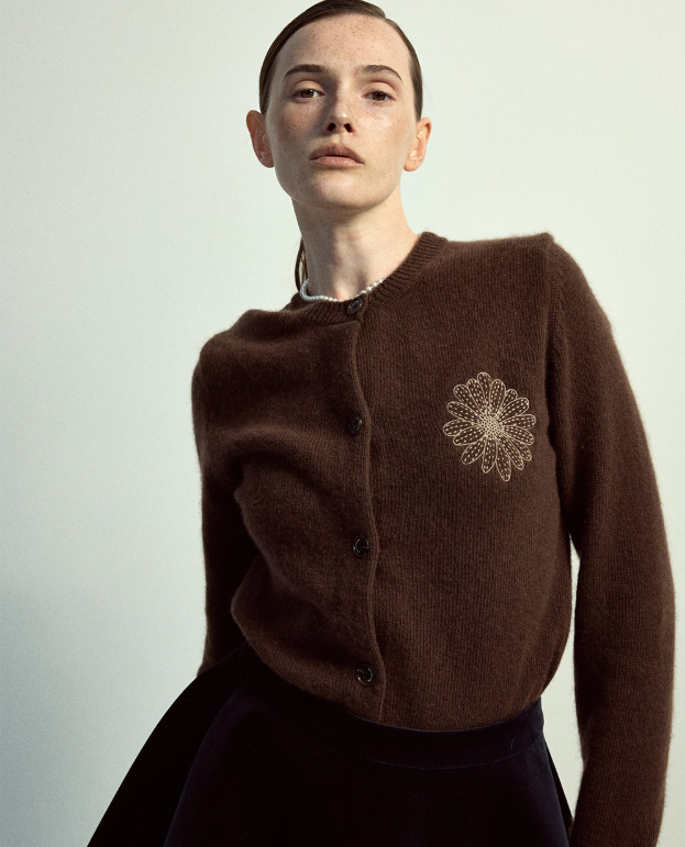 韓國 Mardi Mercredi Raccoon Blended Cardigan Round Neck【MM167】