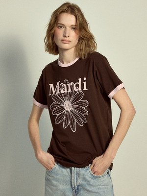 【現貨】韓國 Mardi Mercredi Slim Ringer Tshirt Flowermardi【MM175】