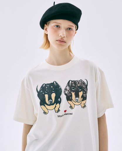 韓國 Mardi Mercredi Tshirt Drawing Ch Ddanji Twin【MM173】