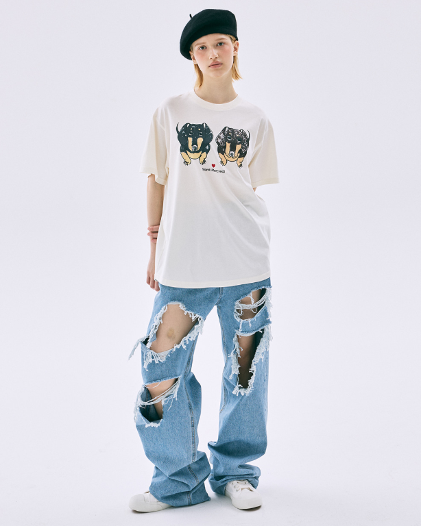 韓國 Mardi Mercredi Tshirt Drawing Ch Ddanji Twin【MM173】