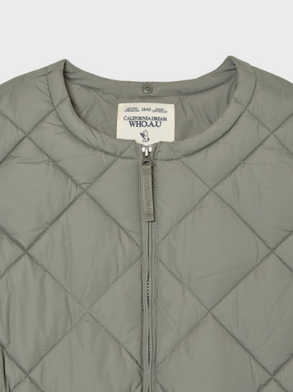 韓國 WhoAU Hood Quilting Jumper【WA015】