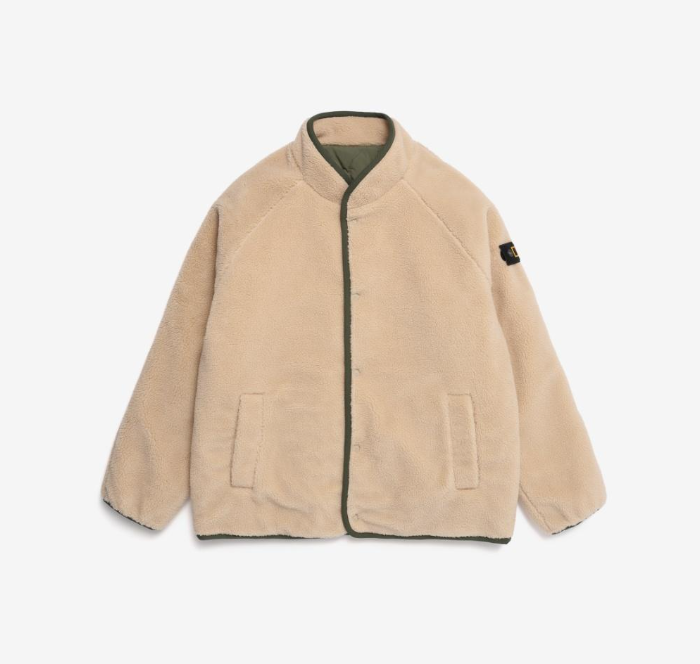 韓國 National Geographic Unisex Malay Mac Round Reversible Fleece Zip-Up【NG047】