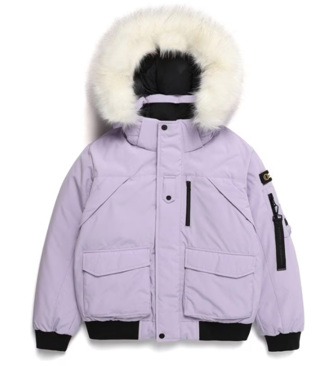 韓國 National Geographic Men's and Women's Fur Trimmed Hoodie Down Jumper (鴨絨)【NG117】